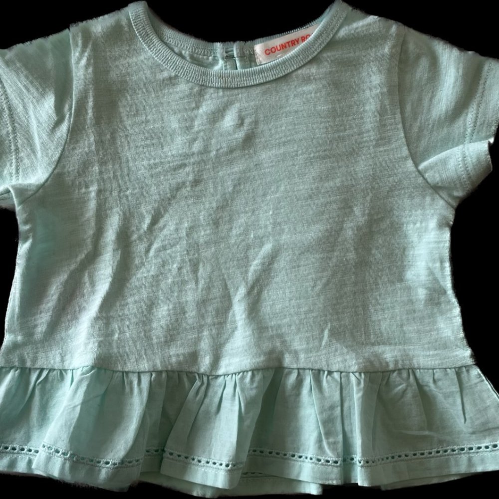 Country Road Cute Girl's Top NWOT